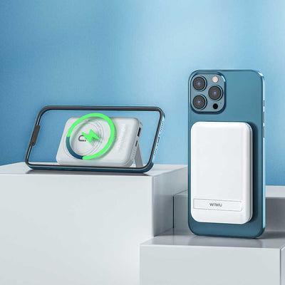 Wiwu SC10000 Magsafe Mıknatıslı Wireless Powerbank Beyaz