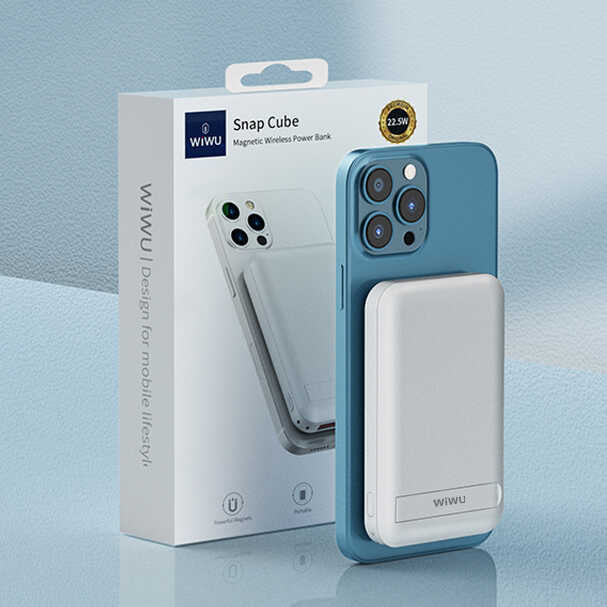 Wiwu SC10000 Magsafe Mıknatıslı Wireless Powerbank Beyaz