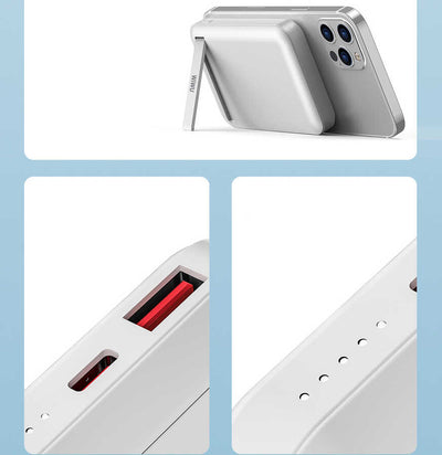 Wiwu SC10000 Magsafe Mıknatıslı Wireless Powerbank Beyaz