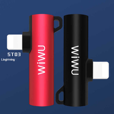 Wiwu ST03 Lightning Ses Adaptörü Gri