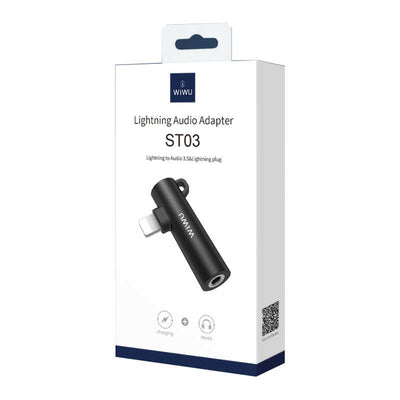 Wiwu ST03 Lightning Ses Adaptörü Kırmızı