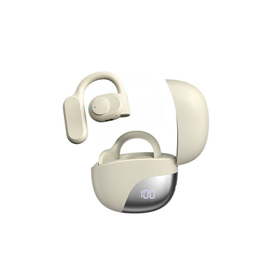 Wiwu T20 Openbuds TWS Kulak İçi Bluetooth v5.3 Kulaklık Krem