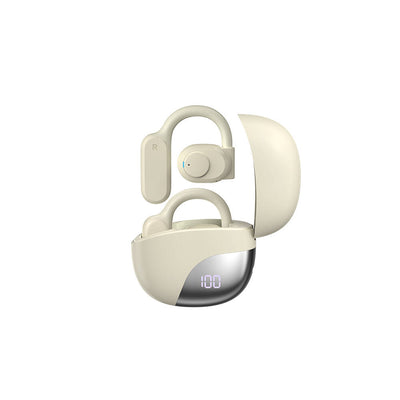 Wiwu T20 Openbuds TWS Kulak İçi Bluetooth v5.3 Kulaklık Krem