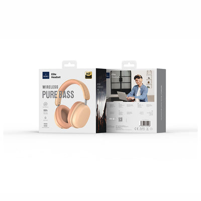 Wiwu TD-05 Elite Serisi Ayarlanabilir Katlanabilir Pure Bass Hi-Fi Kulak Üstü Bluetooth v5.3 Kulaklık Beyaz