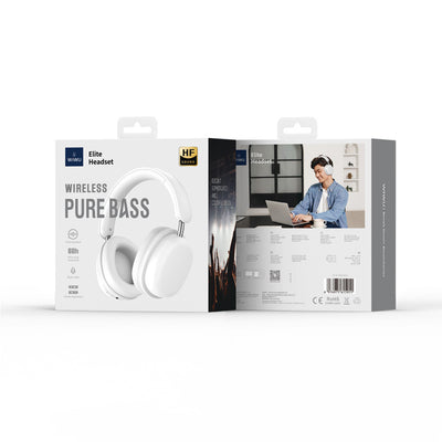Wiwu TD-05 Elite Serisi Ayarlanabilir Katlanabilir Pure Bass Hi-Fi Kulak Üstü Bluetooth v5.3 Kulaklık Siyah