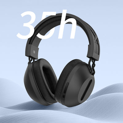Wiwu TD-06 Solar Enerjili ANC Özellikli Çift Cihaz Destekli Ayarlanabilir Kulak Üstü Bluetooth v5.3 Kulaklık Gri-Yeşil