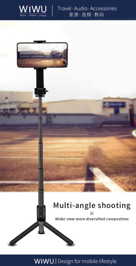 Wiwu TGS-301 Çok Fonksiyonlu Selfie Çubuğu