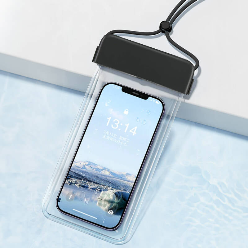 Wiwu Universal Su Geçirmez Kılıf Aqua Waterproof Max 6.9 inç IPX8 Sertifikalı Siyah