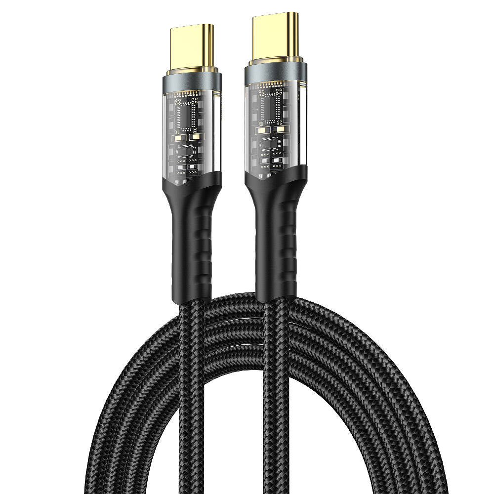 Wiwu Wi-C016 Geek Serisi Type-C to Type-C PD Data Kablo 100W 1.2 Metre Siyah