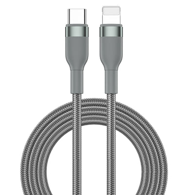 Wiwu Wİ-C017 Concise Serisi Type-C to Lightning PD Data Kablo 30W 1.2 Metre Siyah