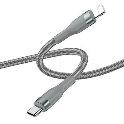 Wiwu Wİ-C017 Concise Serisi Type-C to Lightning PD Data Kablo 30W 1.2 Metre Siyah