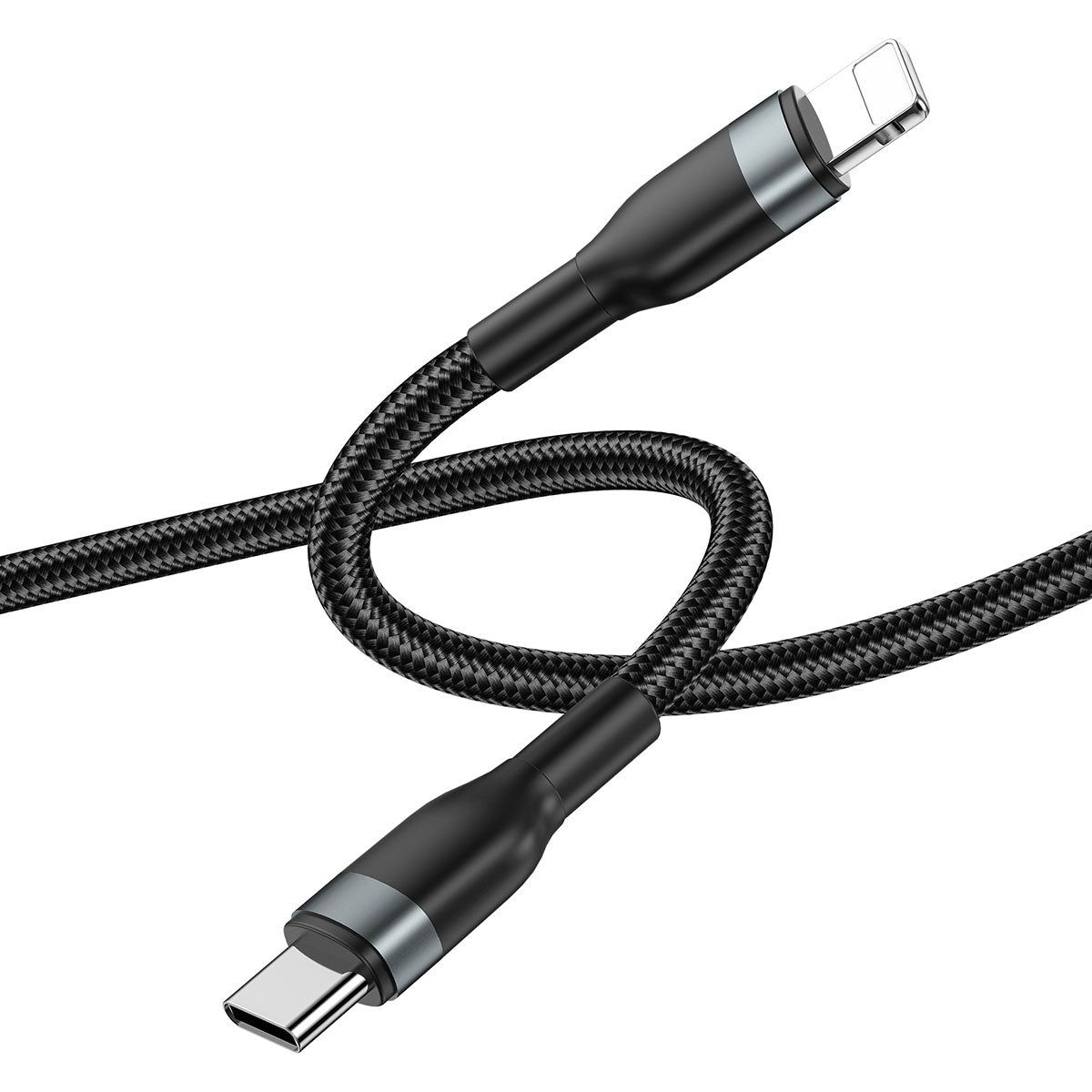 Wiwu Wİ-C017 Concise Serisi Type-C to Lightning PD Data Kablo 30W 1.2 Metre Gri