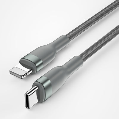 Wiwu Wİ-C017 Concise Serisi Type-C to Lightning PD Data Kablo 30W 1.2 Metre Siyah