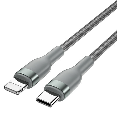 Wiwu Wİ-C017 Concise Serisi Type-C to Lightning PD Data Kablo 30W 1.2 Metre Siyah