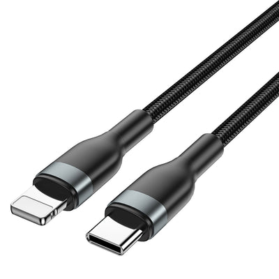 Wiwu Wİ-C017 Concise Serisi Type-C to Lightning PD Data Kablo 30W 1.2 Metre Gri