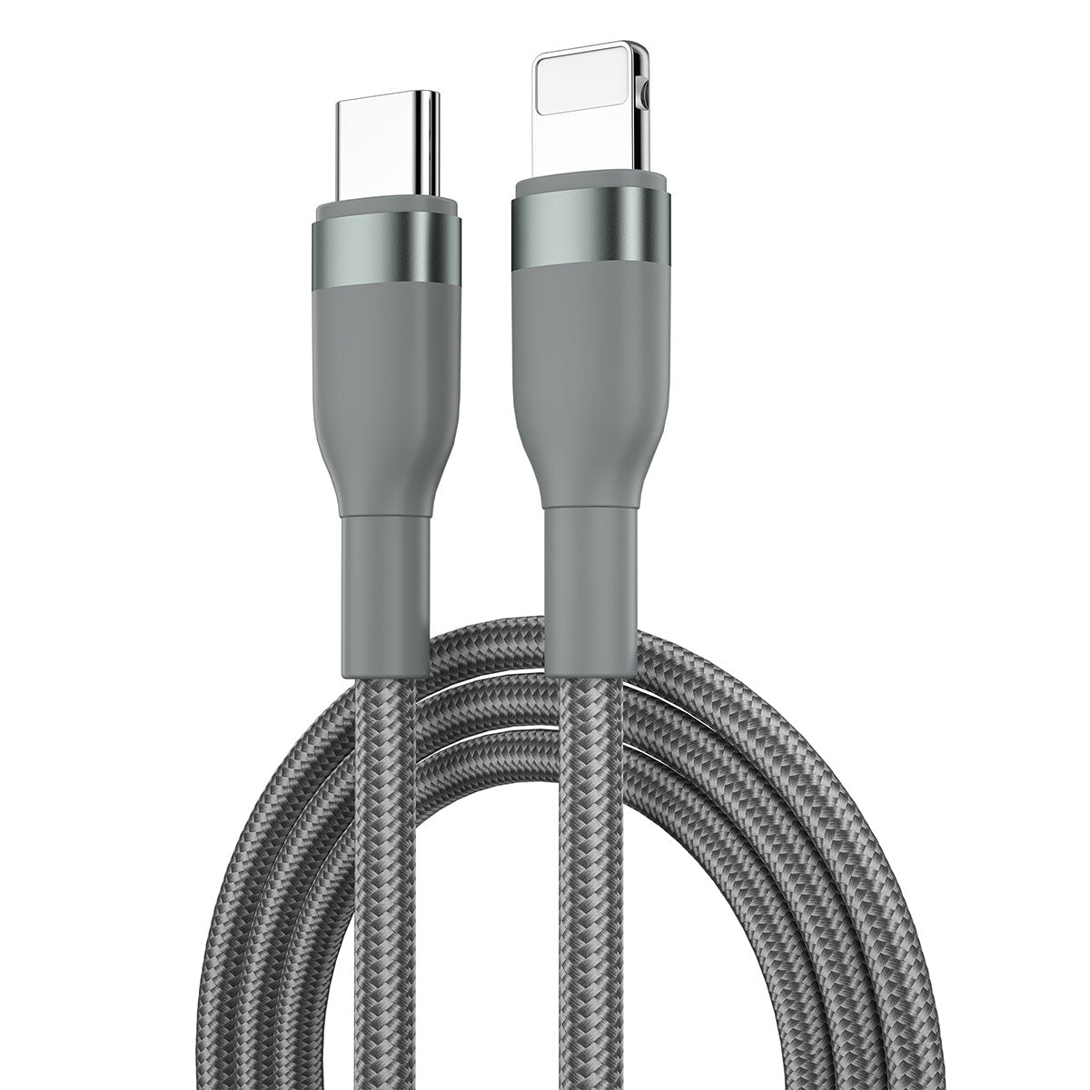 Wiwu Wİ-C017 Concise Serisi Type-C to Lightning PD Data Kablo 30W 1.2 Metre Gri