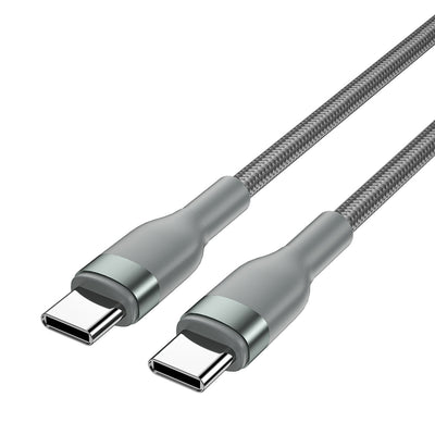 Wiwu Wİ-C017 Concise Serisi Type-C to Type-C PD Data Kablo 100W 1.2 Metre Gri