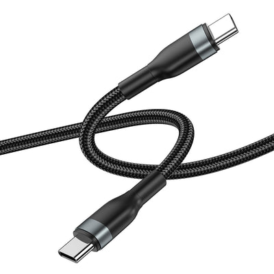 Wiwu Wİ-C017 Concise Serisi Type-C to Type-C PD Data Kablo 100W 1.2 Metre Siyah