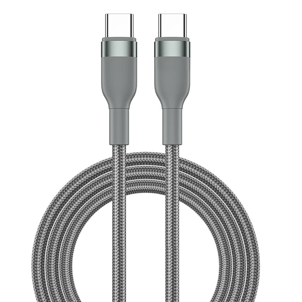 Wiwu Wi-C033 Concise Serisi 3in1 Type-C to Type-C Combo Kablo Seti Gri