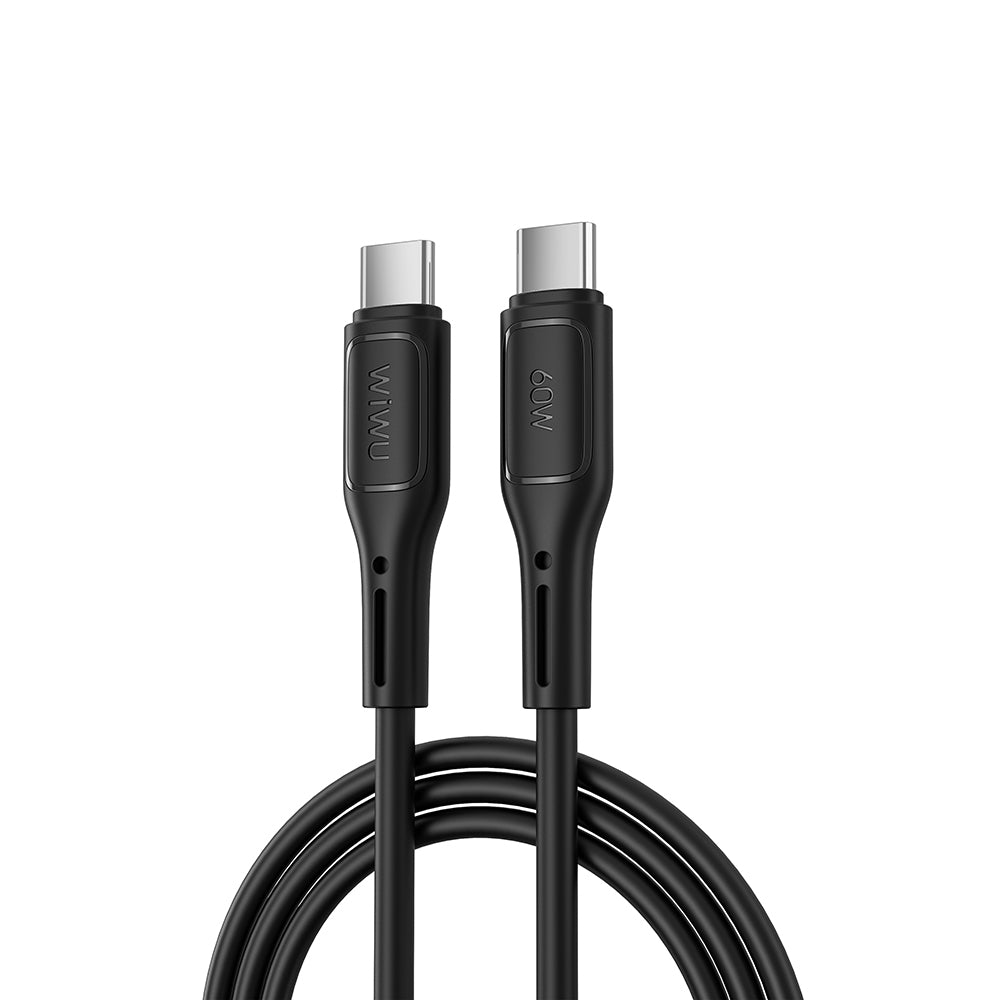 Wiwu Wi-C043E Starlink Serisi Type-C to Type-C Hızlı Şarj Özellikli Data ve Şarj Kablosu 60W 1M Beyaz