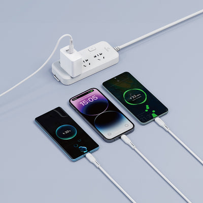 Wiwu Wi-C046E Starlink Serisi 3in1 USB-A to Lightning – Type-C – Micro Şarj ve Data Kablosu 60W 1.2M Beyaz