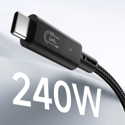 Wiwu Wi-C102 Type-C to Type-C Thunderbolt 5 Kablo 16K Ultra HD 240W 180cm
