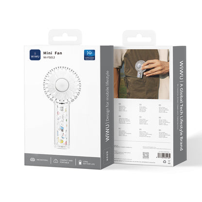 Wiwu Wi-FS012 RGB Işıklı 3 Kademeli Portatif Mini Soğutucu El Fanı