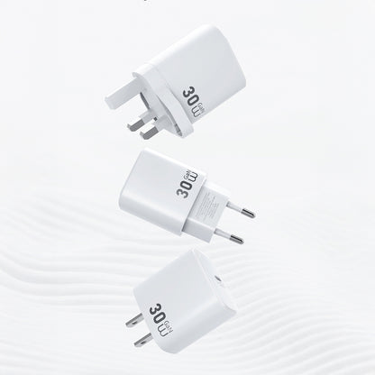 Wiwu Wi-G008 Essen Serisi GaN Tech PD Hızlı Şarj Başlığı Type-C to Type-C PD 30W Kablolu Şarj Seti