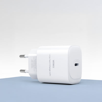 Wiwu Wi-G008 Essen Serisi GaN Tech PD Hızlı Şarj Başlığı Type-C to Type-C PD 30W Kablolu Şarj Seti