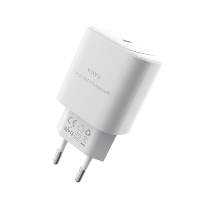 Wiwu Wi-G008 Essen Serisi GaN Tech PD Hızlı Şarj Özellikli Şarj Başlığı 30W Beyaz