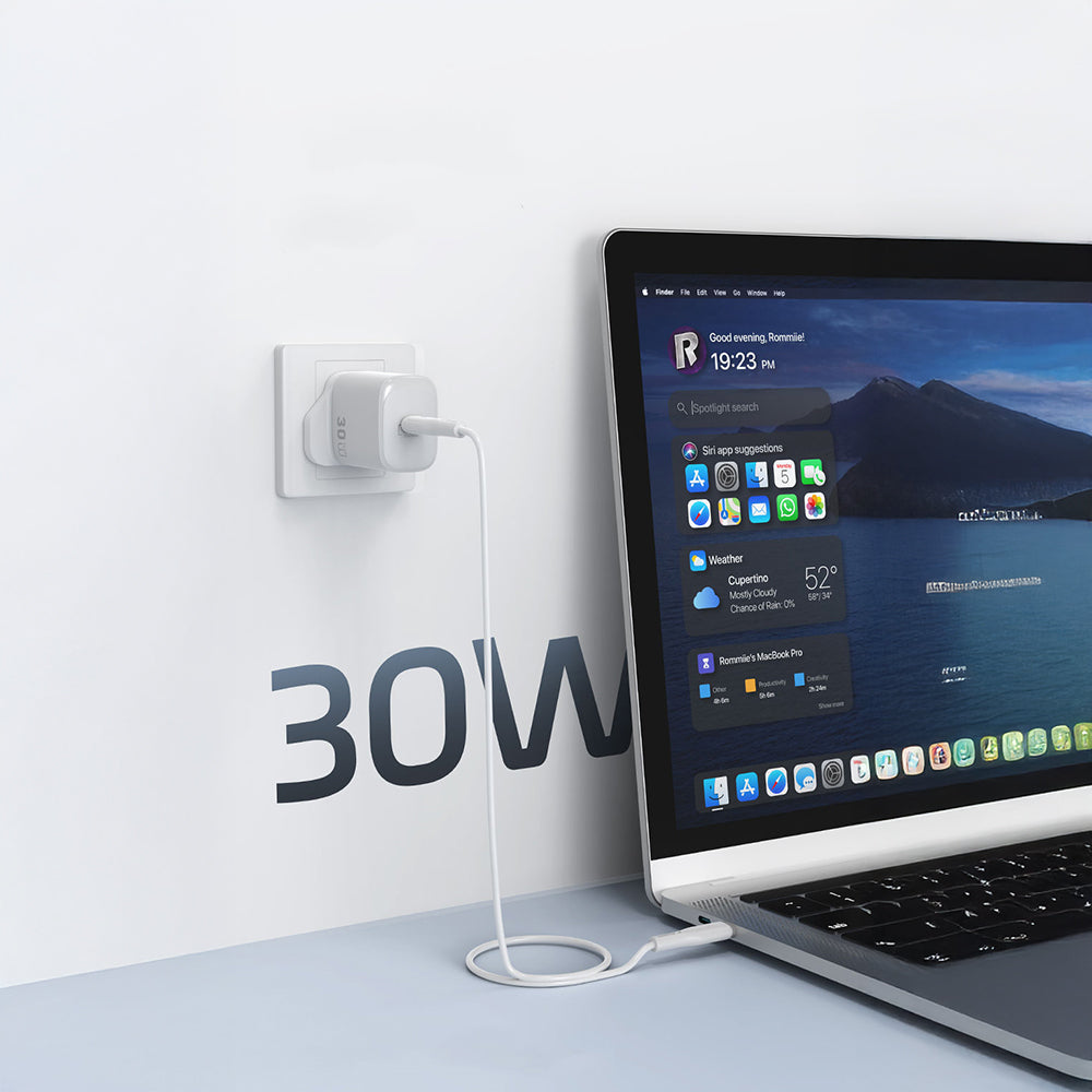 Wiwu Wi-G008 Essen Serisi GaN Tech PD Hızlı Şarj Özellikli Şarj Başlığı 30W