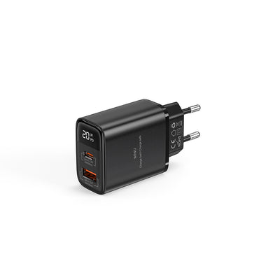 Wiwu Wi-G009 Firefly Serisi GaN Tech PD Hızlı Şarj Özellikli Şarj Başlığı 20W Siyah