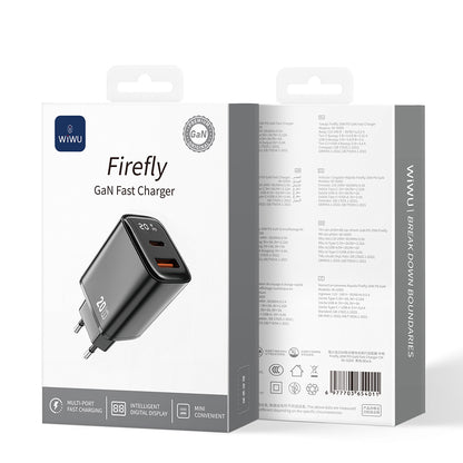 Wiwu Wi-G009 Firefly Serisi GaN Tech PD Hızlı Şarj Özellikli Şarj Başlığı 20W
