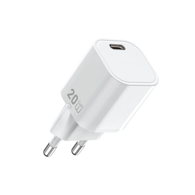 Wiwu Wi-G014 Cube Serisi GaN Tech PD Hızlı Şarj Özellikli Mini Şarj Başlığı 20W Beyaz
