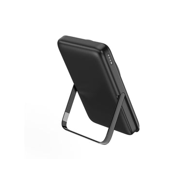 Wiwu Wi-P011 Gentleman Serisi LED Işık Göstergeli Standlı Kablosuz Powerbank 10.000mAh 15W Beyaz