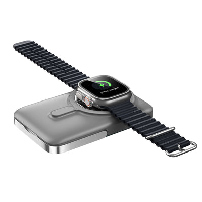 Wiwu Wi-P018 Elite Serisi Led Ekranlı Magsafe Powerbank Wireless 15W 10000mAh Gri