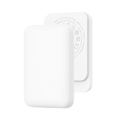 Wiwu Wi-P037 Qi Şarj Teknolojili LED Işık Göstergeli Magsafe Kablosuz Powerbank 5000mAh 15W Siyah