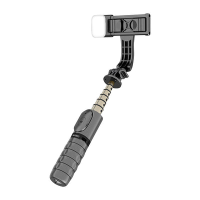 Wiwu Wi-SE002 Çok Fonksiyonlu Işıklı Sabitleyici Canlı Yayın Tripod Selfie Çubuğu Siyah