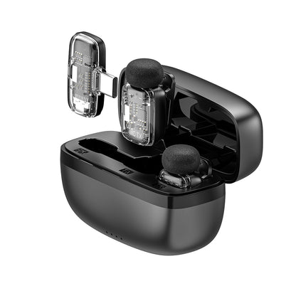 Wiwu Wi-WM008 2in1 Type-C Portlu ANC Özellikli Kablosuz Yaka Mikrofonu