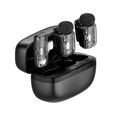 Wiwu Wi-WM008 2in1 Type-C Portlu ANC Özellikli Kablosuz Yaka Mikrofonu