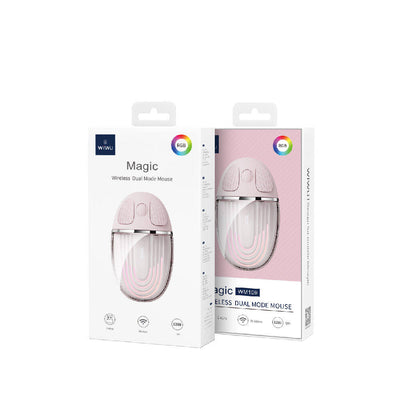 Wiwu WM109 Magic Wimice Serisi Şeffaf Tasarımlı Kablosuz Mouse 1200 DPI Beyaz