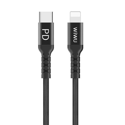 Wiwu WP101 MFI Type-c to Lightning Kablo Gri