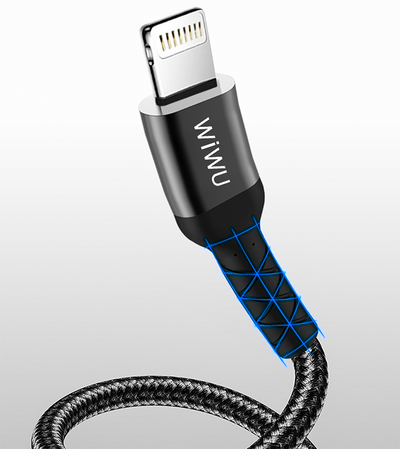 Wiwu WP101 MFI Type-c to Lightning Kablo Kırmızı