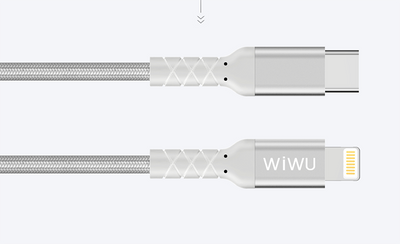 Wiwu WP101 MFI Type-c to Lightning Kablo Gri