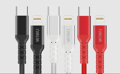 Wiwu WP101 MFI Type-c to Lightning Kablo Kırmızı
