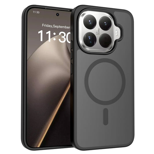 Xiaomi 15T Pro Kılıf Sert PC Arka Yüzey Wireless Şarj Özellikli Zore Flet M-safe Kılıf