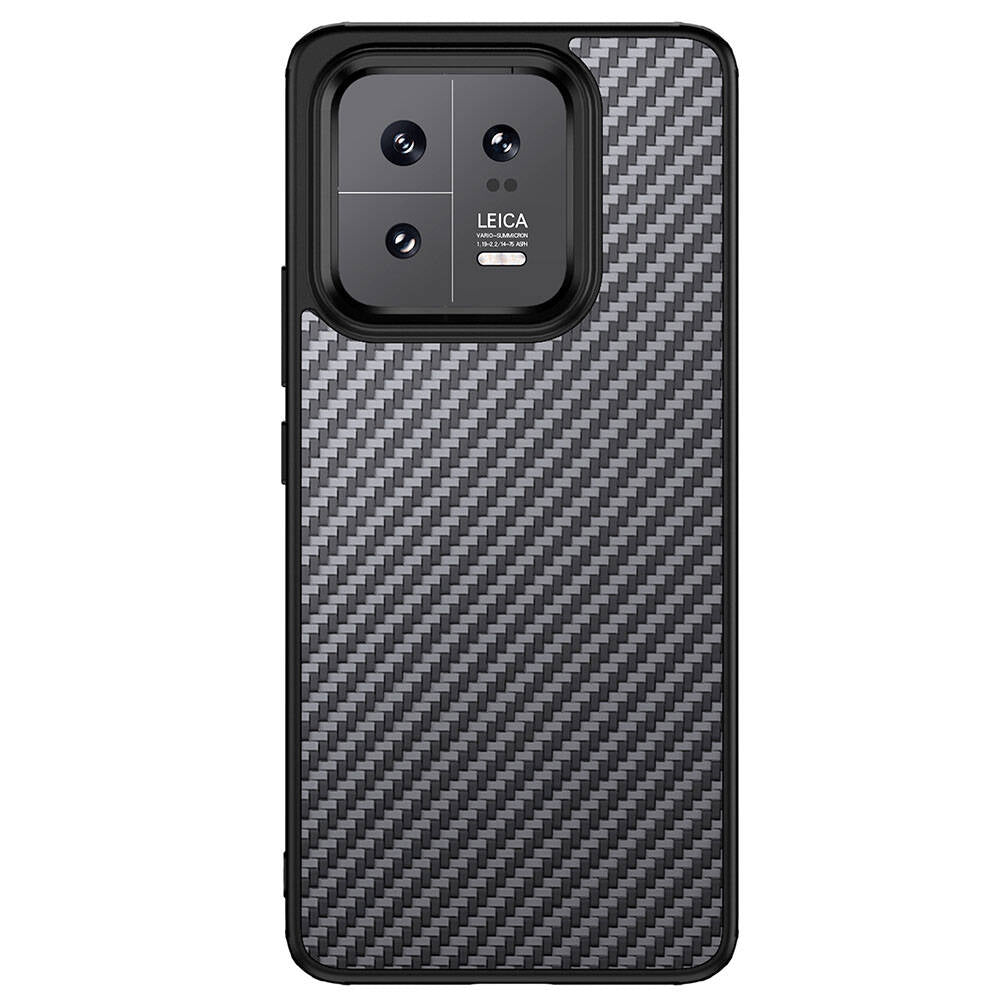 Xiaomi Mi 13 Kılıf Aramid Karbon Fiber Magsafe Özellikli Wlons Radison Kapak Siyah