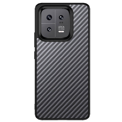 Xiaomi Mi 13 Kılıf Aramid Karbon Fiber Magsafe Özellikli Wlons Radison Kapak Siyah