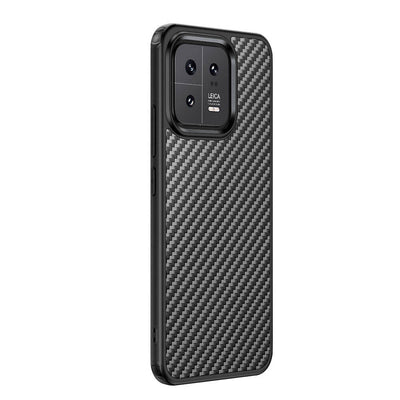 Xiaomi Mi 13 Kılıf Aramid Karbon Fiber Magsafe Özellikli Wlons Radison Kapak Siyah