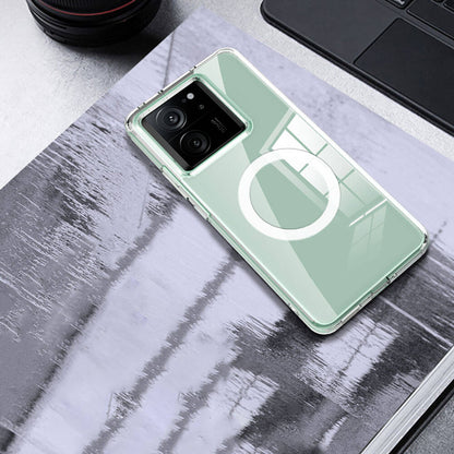 Xiaomi Mi 13T Kılıf Sert PC Arka Yüzey Wireless Şarj Özellikli Zore Flet M-safe Kılıf